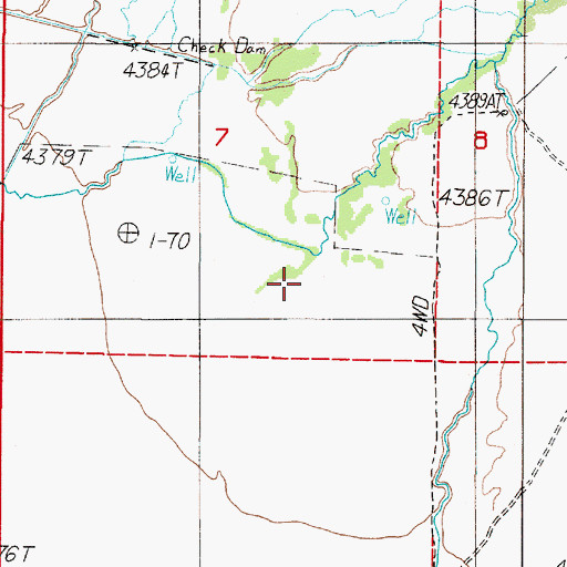 Topographic Map of Lyng Ditch, NV