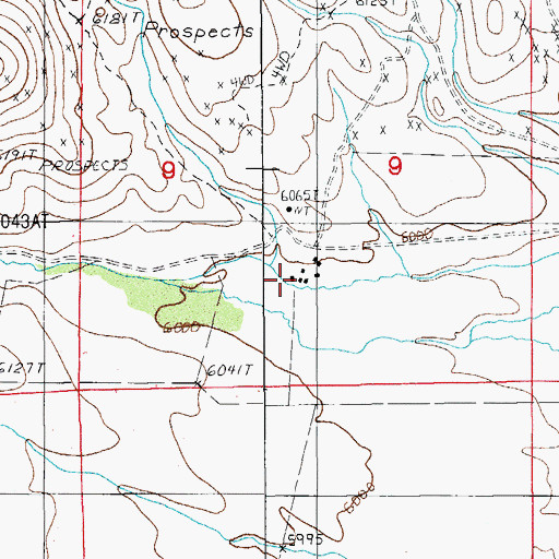 Topographic Map of Old Tuscarora (historical), NV