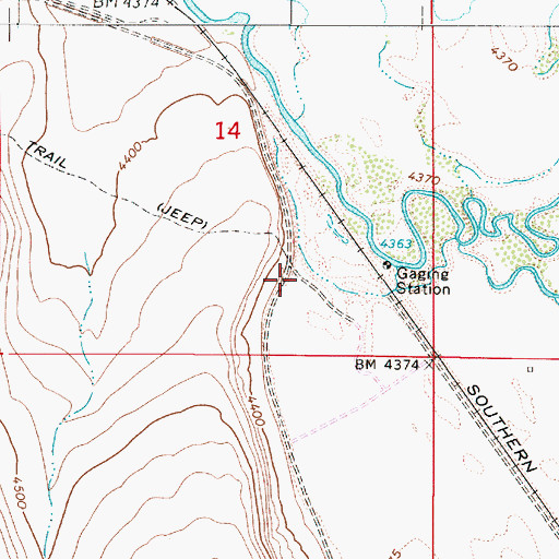 Topographic Map of Iron Point Station (historical), NV