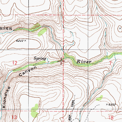 Topographic Map of Circular Flat, NV