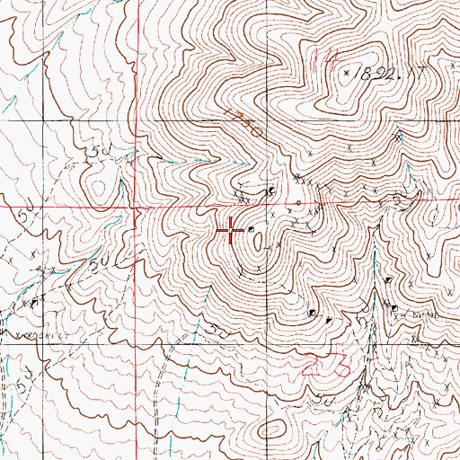Topographic Map of Arigo Series Mine, NV