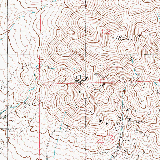 Topographic Map of Union Series Mine, NV