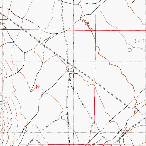 Topographic Map of Lees Creek, NV