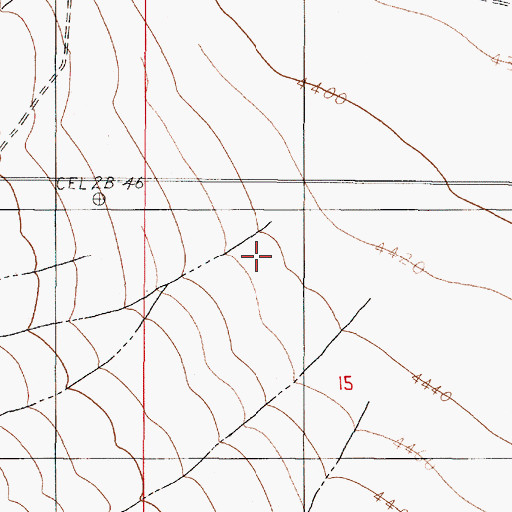 Topographic Map of Gem Creek, NV