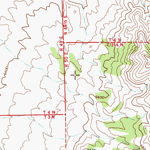 Topographic Map of Black Rock Spring, NV
