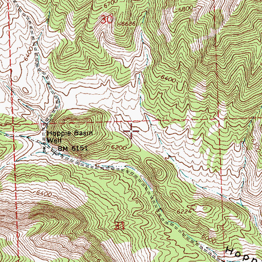 Topographic Map of Leach Range, NV