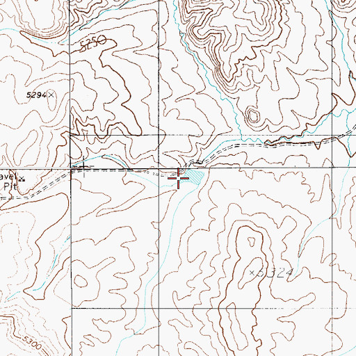 Topographic Map of Garat Reservoir, NV