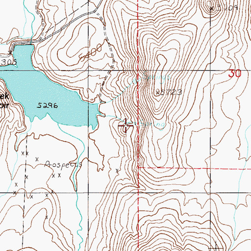 Topographic Map of Sulphur Spring, NV