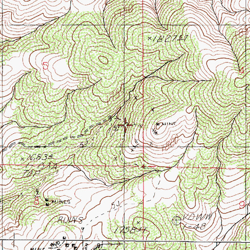 Topographic Map of Neptune Tunnel, NV