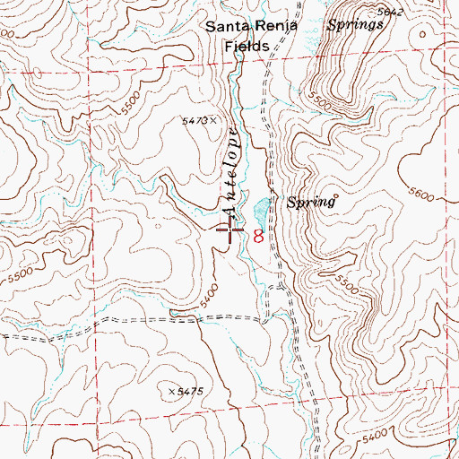 Topographic Map of Santa Rita Ranch (historical), NV