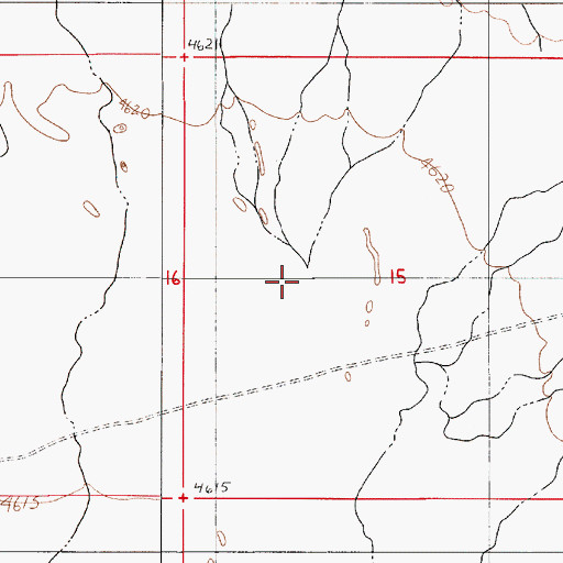 Topographic Map of Rock Creek, NV