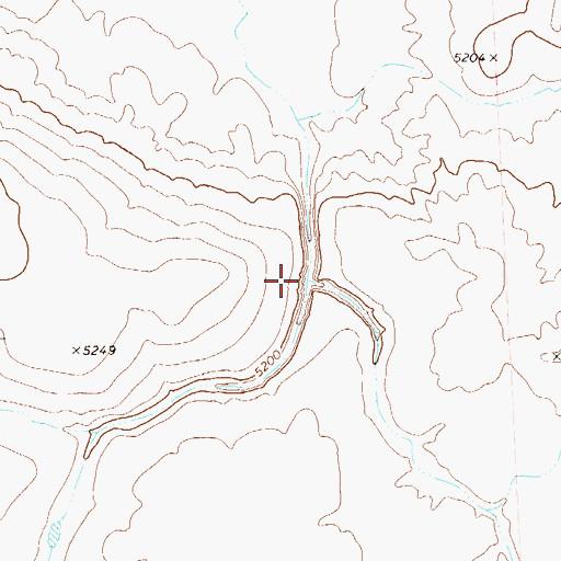 Topographic Map of Lake Creek, NV