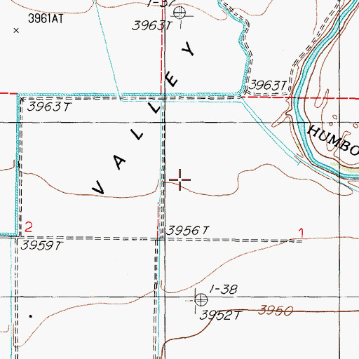 Topographic Map of Union Canal, NV