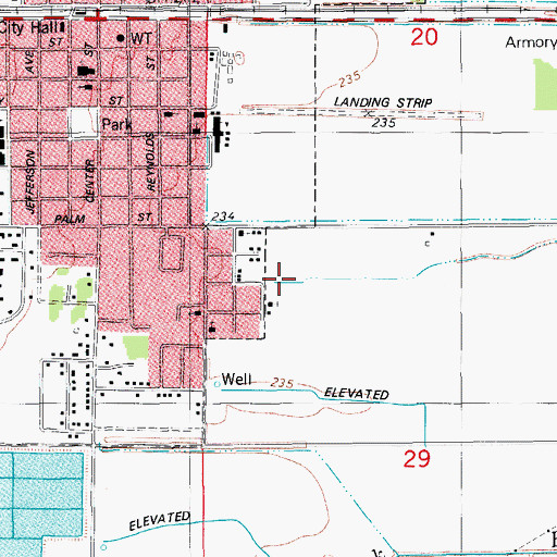 Topographic Map of KMZX-FM (Lonoke), AR