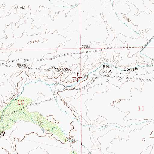 Topographic Map of Sheep Creek Ditch, NV