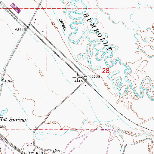 Topographic Map of Golconda North Station, NV