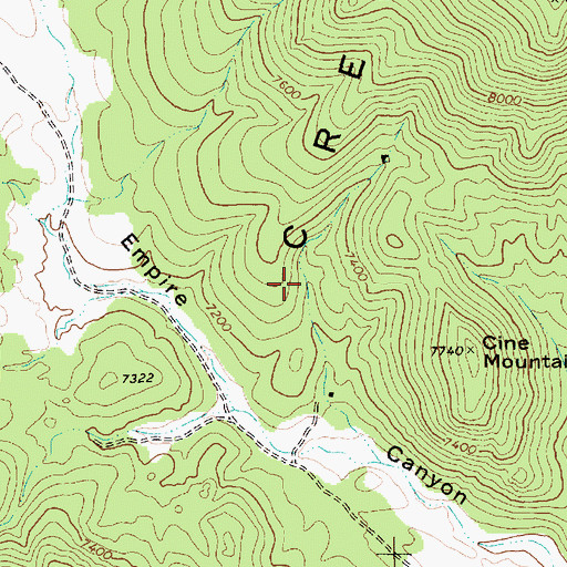 Topographic Map of McIntyers Spring, NV