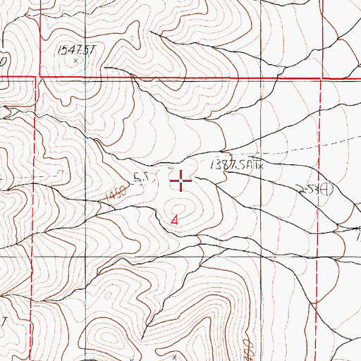 Topographic Map of Wilder Spring, NV