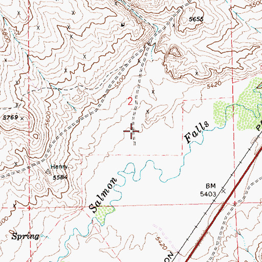 Topographic Map of Riverside (historical), NV