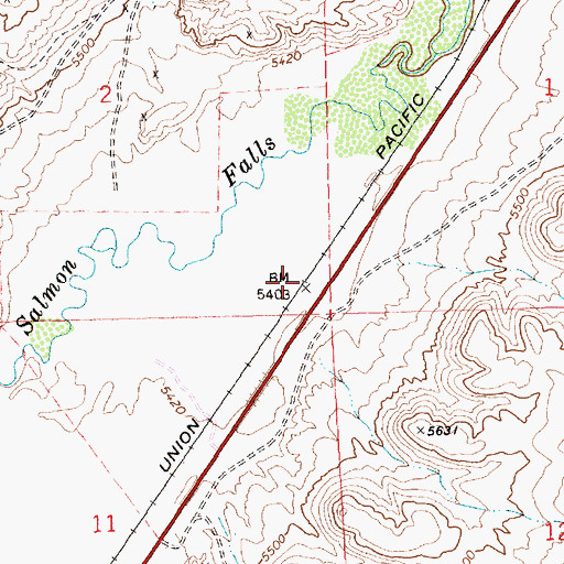 Topographic Map of Riverside Depot (historical), NV
