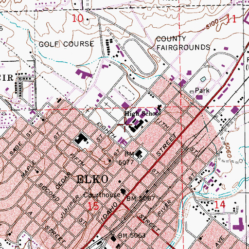 Topographic Map of University of Nevada (historical), NV