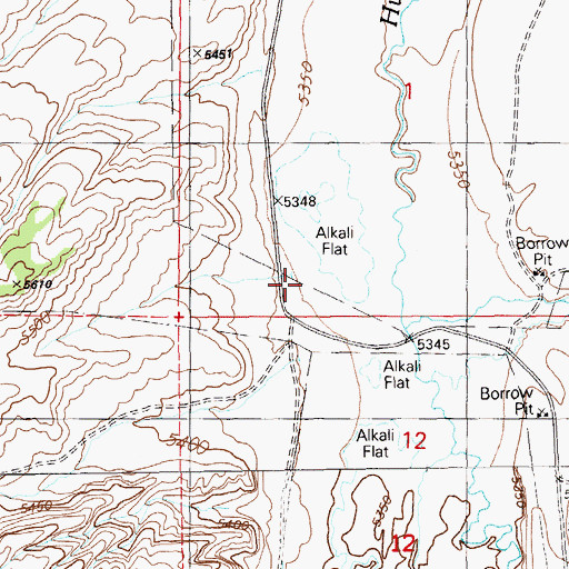 Topographic Map of Black Hawk (historical), NV