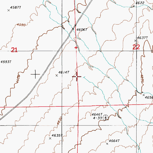Topographic Map of Slaven Creek, NV