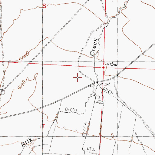 Topographic Map of Lovely Valley, NV