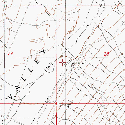 Topographic Map of Wholey Ranch (historical), NV