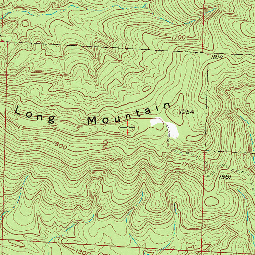 Topographic Map of KOUA-FM (Mena), AR