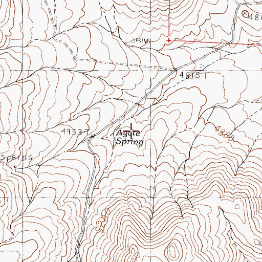 Topographic Map of Agate Spring, NV