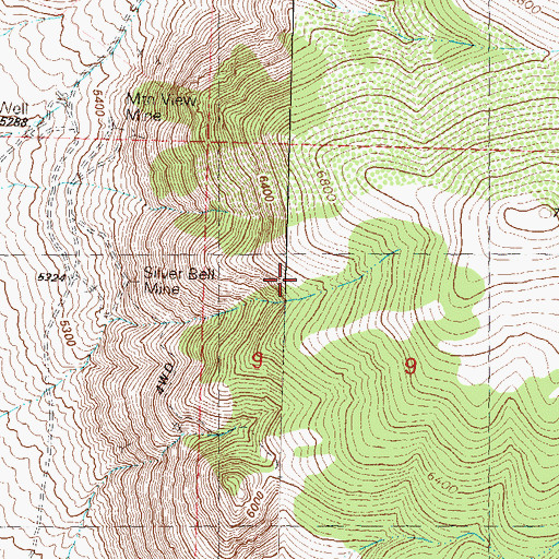 Topographic Map of Granite Mountain, NV