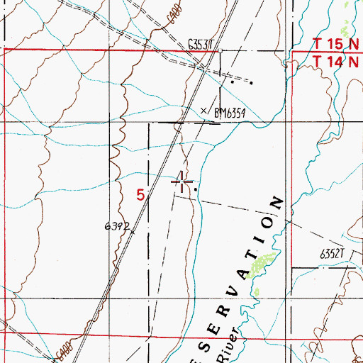Topographic Map of Riley Creek, NV