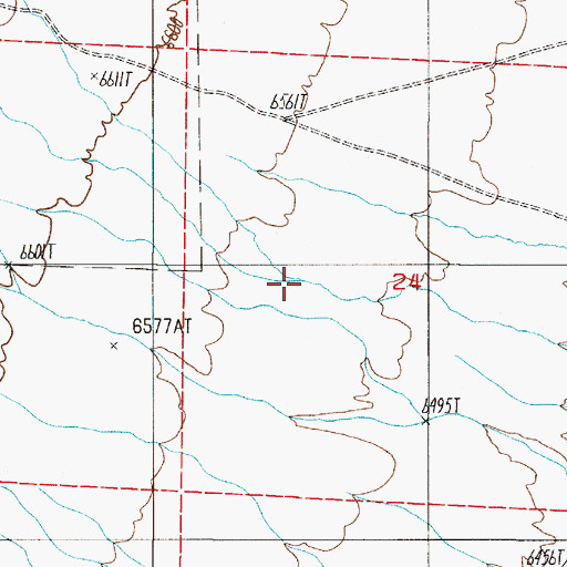 Topographic Map of Becker Creek, NV