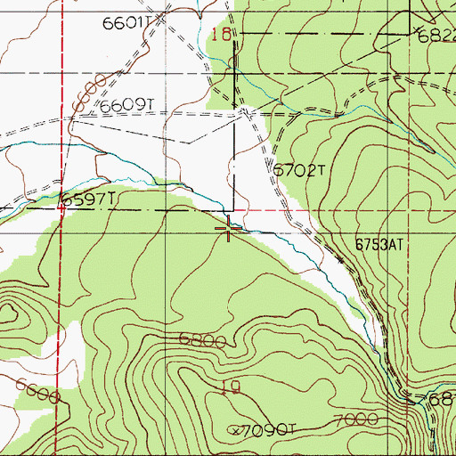 Topographic Map of Cottonwood Canyon, NV