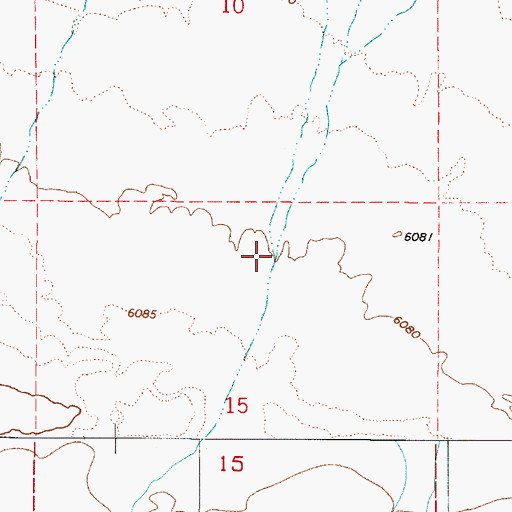 Topographic Map of Antelope Creek, NV