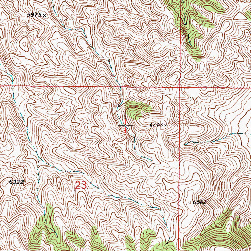 Topographic Map of East Gate Range, NV