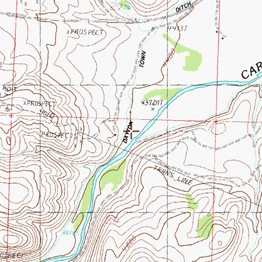 Topographic Map of Franklin Mill (historical), NV