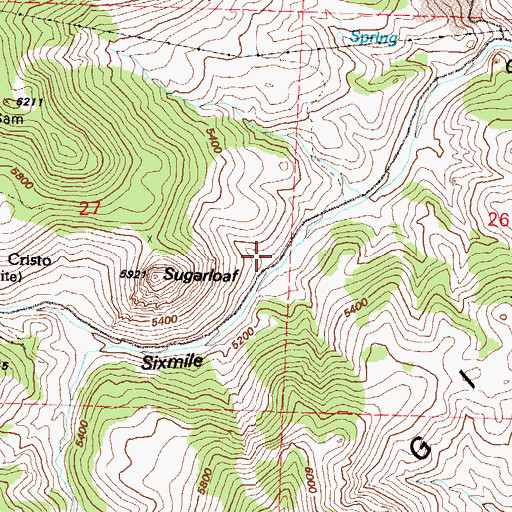 Topographic Map of Flowery Mill (historical), NV
