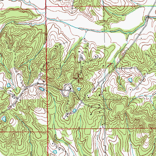 Topographic Map of KLQZ-FM (Paragould), AR