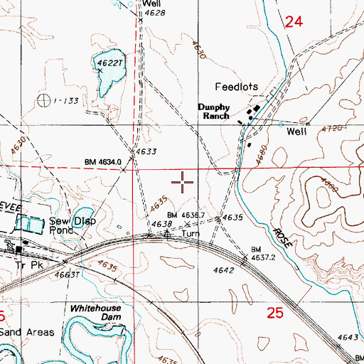 Topographic Map of Dunphy Ranch Landing Strip (historical), NV
