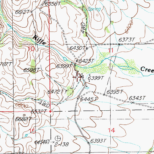 Topographic Map of Morse Ranch, NV