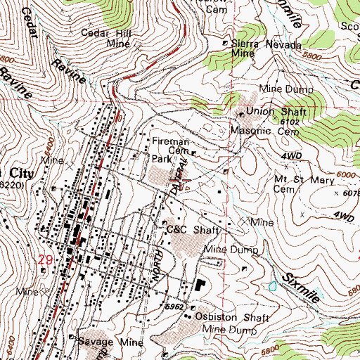 Topographic Map of Pony Mill (historical), NV