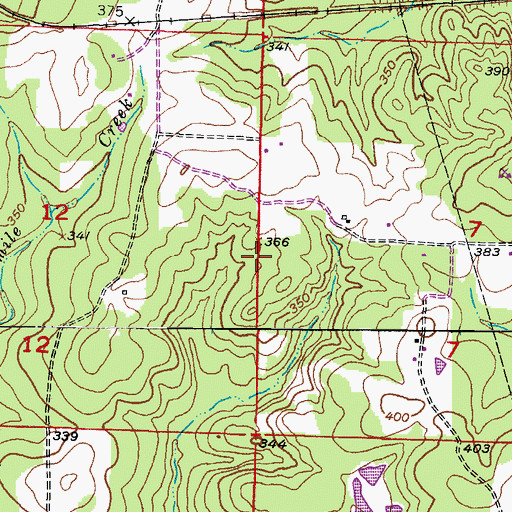 Topographic Map of KUKB-FM (Texarkana), AR