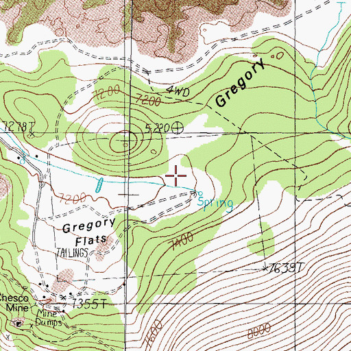 Topographic Map of Claytons Ranch (historical), NV