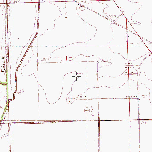 Topographic Map of KCLT-FM (West Helena), AR