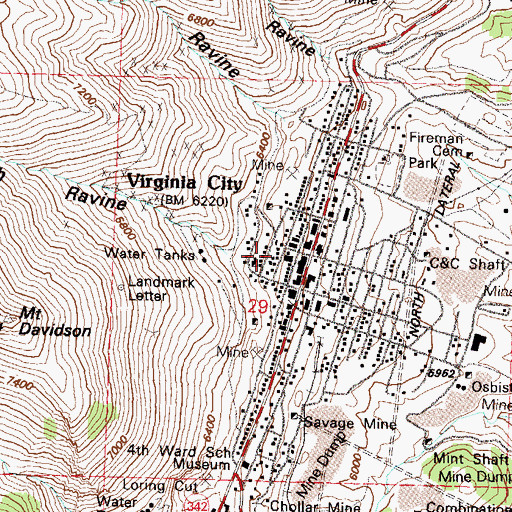 Topographic Map of Caldwell Spring, NV
