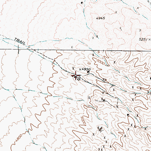 Topographic Map of Nevada Hills Mill (historical), NV