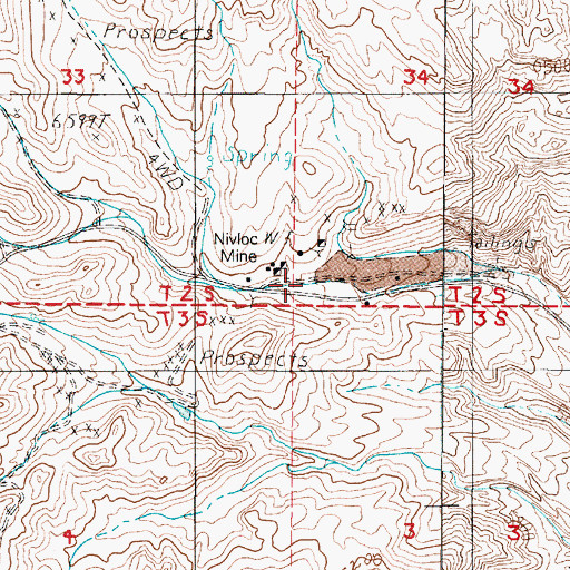 Topographic Map of Desert Silver Mill (historical), NV