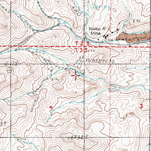 Topographic Map of Silver Peak Pond, NV